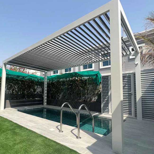 Aluminium Pergolas in Dubai Aluminium Pergolas in Dubai